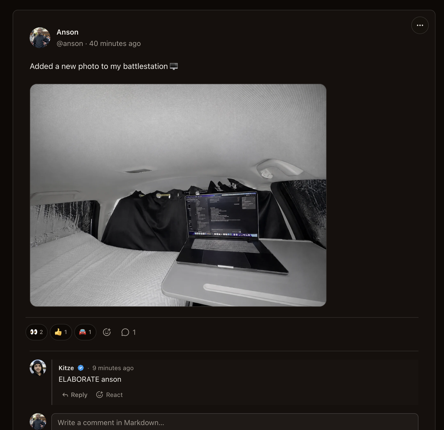 Exact first frame: supplied post